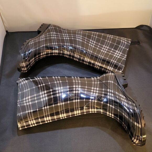 ASGARD WOMEN'S MID CALF RAIN PRINTED WATERPROOF RUBBER BOOTS - Picture 12 of 16